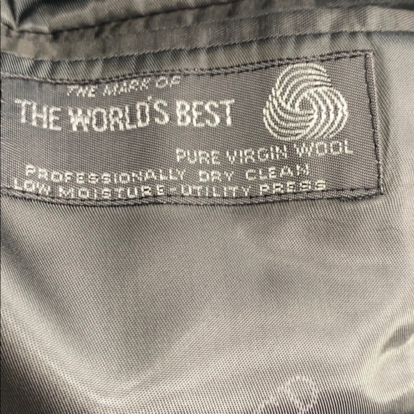 CHRISTIAN DIOR Vintage 80’s Charcoal Gray Wool Blazer Size 44L - Picture 8 of 11